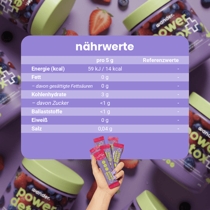 Stick Power Detox – Nährwerte